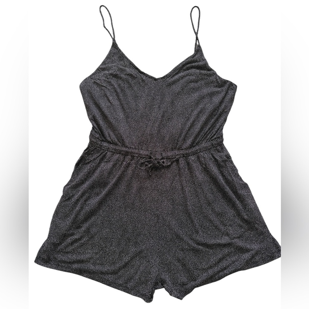 Large H&M Black and White Polka Dot Romper